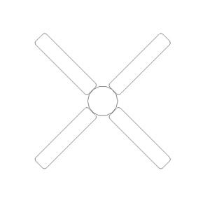 Revit - 2D - Light - Ceiling Fan
