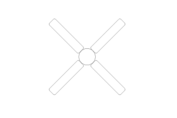 Revit - 2D - Light - Ceiling Fan