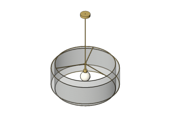 Revit - 3D - Light - Boho - Chandelier 1