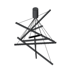 Revit - 3D - Light - Chaotic - Chandelier