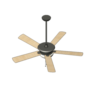 Revit - 3D - Light - Classic - Ceiling Fan