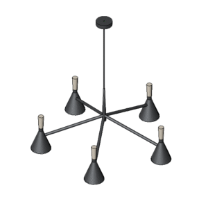 Revit - 3D - Light - Cone - Chandelier