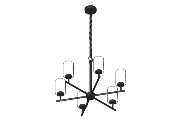 Revit - 3D - Light - Contemporary - Chandelier 2 - Image 2
