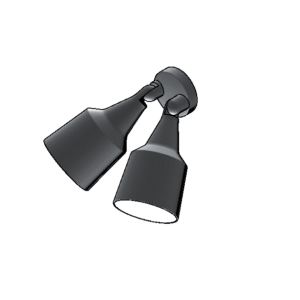 Revit - 3D - Light - Contemporary - Sconce Flood