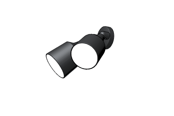 Revit - 3D - Light - Contemporary - Sconce Flood - Image 2