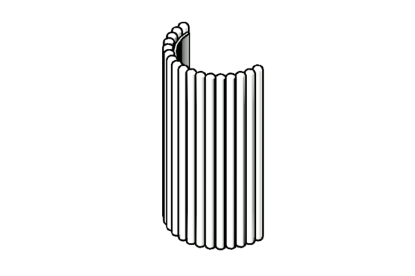 Revit - 3D - Light - Contemporary - Sconce Flush