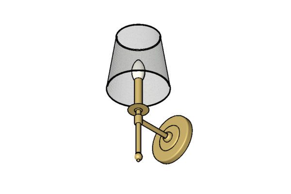 Revit - 3D - Light - Contemporary - Sconce Offset 1 - Image 2