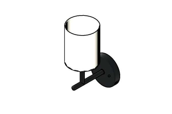 Revit - 3D - Light - Contemporary - Sconce Offset 2
