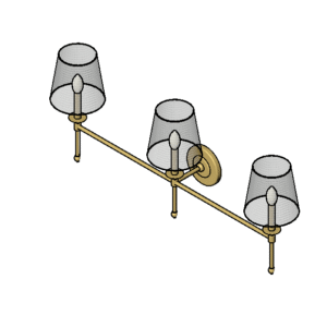 Revit - 3D - Light - Contemporary - Sconce Vanity 1
