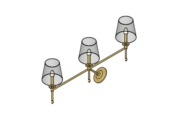 Revit - 3D - Light - Contemporary - Sconce Vanity 1 - Image 2