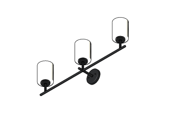 Revit - 3D - Light - Contemporary - Sconce Vanity 2 - Image 2