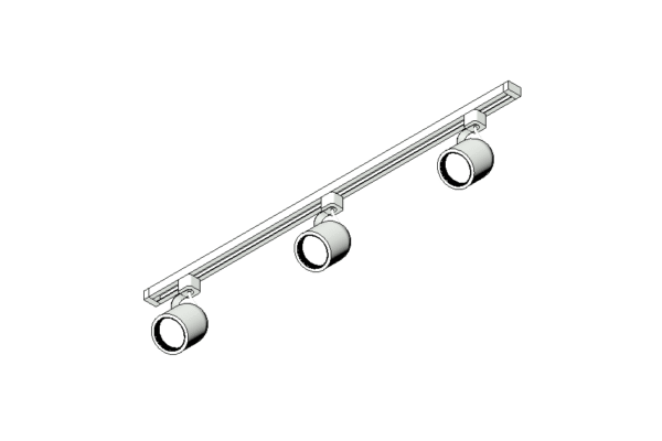 Revit - 3D - Light - Contemporary - Track