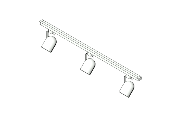 Revit - 3D - Light - Contemporary - Track - Image 2