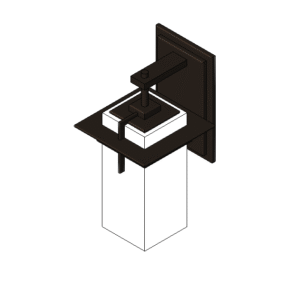 Revit - 3D - Light - Craftsman - Sconce Offset
