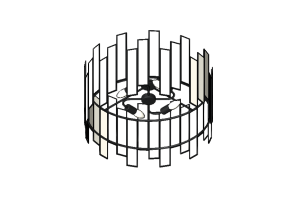 Revit - 3D - Light - Elegant - Flush - Image 2