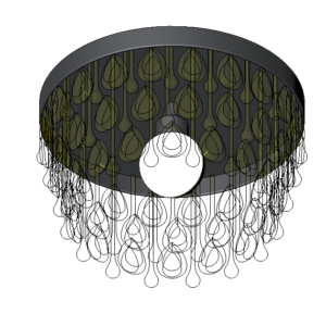 Revit - 3D - Light - Fancy - Flush 1