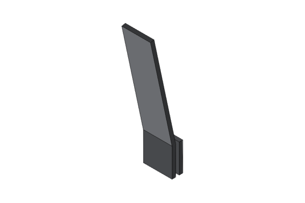 Revit - 3D - Light - Flat - Sconce Flush
