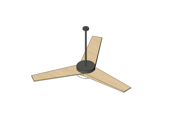 Revit - 3D - Light - Generic - Ceiling Fan