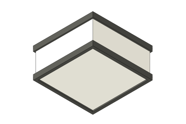 Revit - 3D - Light - Generic - Flush Square - Image 2
