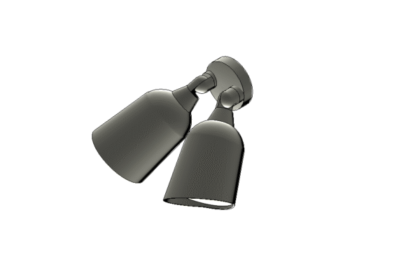 Revit - 3D - Light - Generic - Sconce Flood
