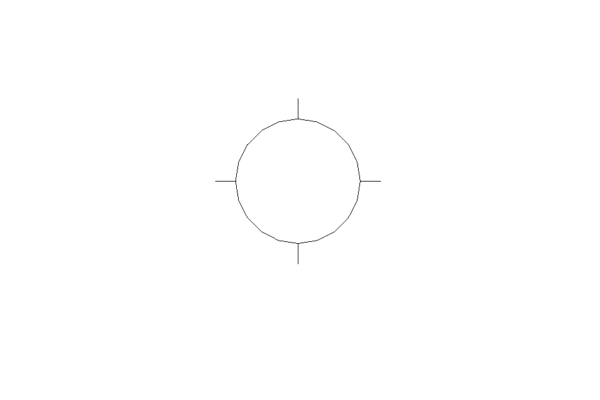 Revit - 3D - Light - Geometric - Semi-Flush - Image 3