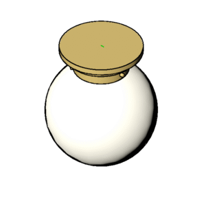 Revit - 3D - Light - Globe - Flush