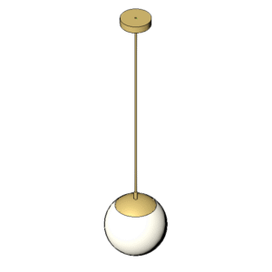 Revit - 3D - Light - Globe - Pendant 1