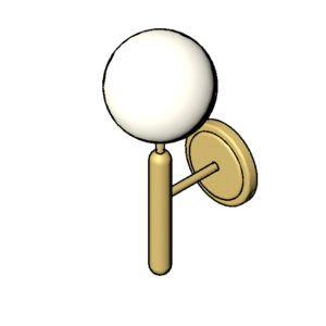Revit - 3D - Light - Globe - Sconce Offset