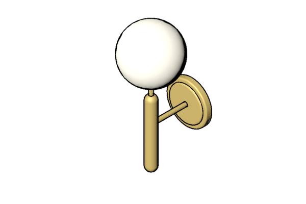 Revit - 3D - Light - Globe - Sconce Offset