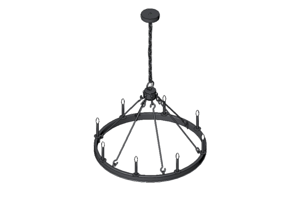 Revit - 3D - Light - Lantern - Chandelier
