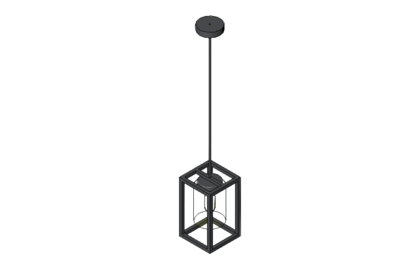Revit - 3D - Light - Lantern - Pendant