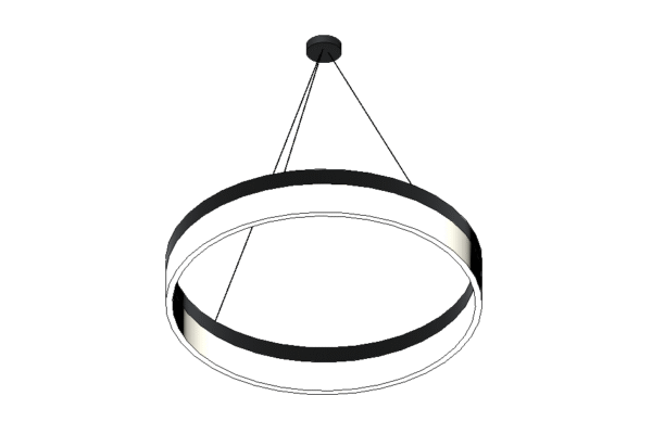 Revit - 3D - Light - Modern - Chandelier 1 - Image 2