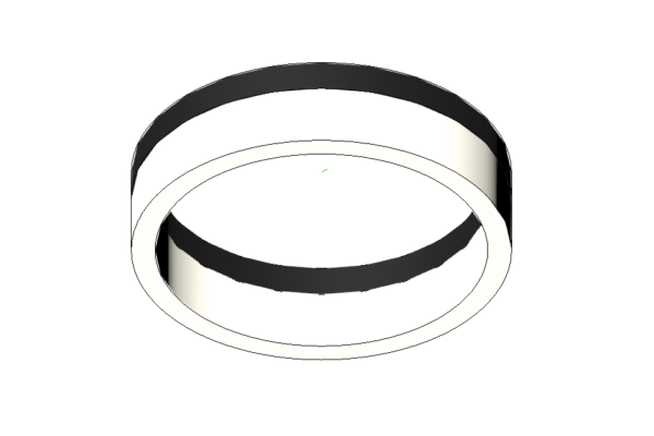 Revit - 3D - Light - Modern - Flush Round - Image 2