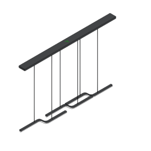 Revit - 3D - Light - Modern - Linear Chandelier 2