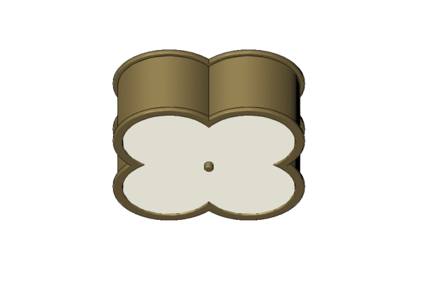 Revit - 3D - Light - Quatrefoil - Flush