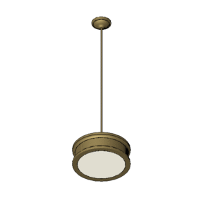 Revit - 3D - Light - Traditional - Pendant 1