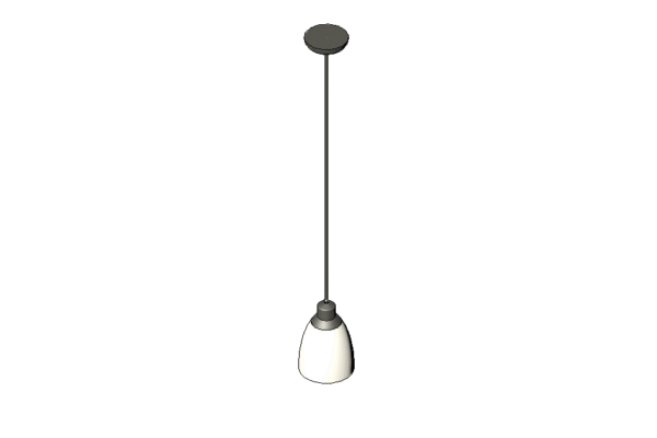 Revit - 3D - Light - Traditional - Pendant 2 - Image 2