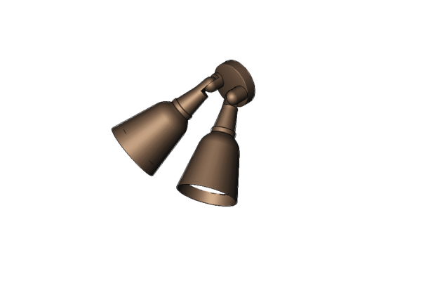 Revit - 3D - Light - Traditional - Sconce Flood - Image 2