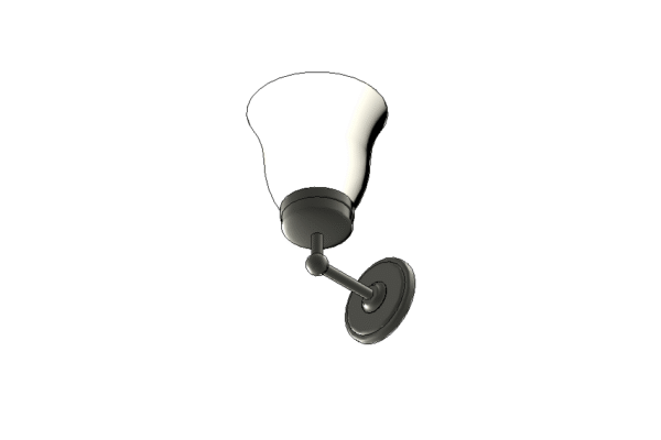 Revit - 3D - Light - Tulip - Sconce Offset - Image 2
