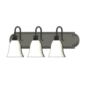 Revit - 3D - Light - Tulip - Sconce Vanity