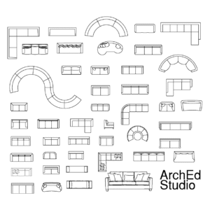 Auto CAD - Sofas